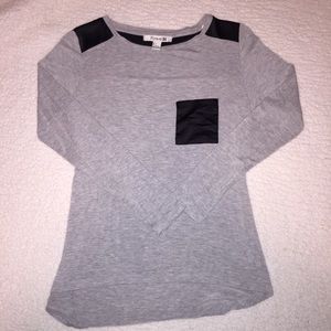 Forever 21 long sleeve with black satin accents